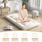 Costway Full/King/Queen/Twin Futon Mattress Japanese Floor Sleeping Pad Washable Cover Carry Bag Beige